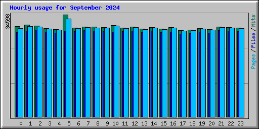 Hourly usage for September 2024