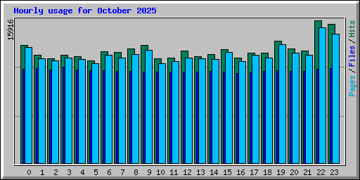 Hourly usage for October 2025