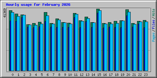 Hourly usage for February 2026